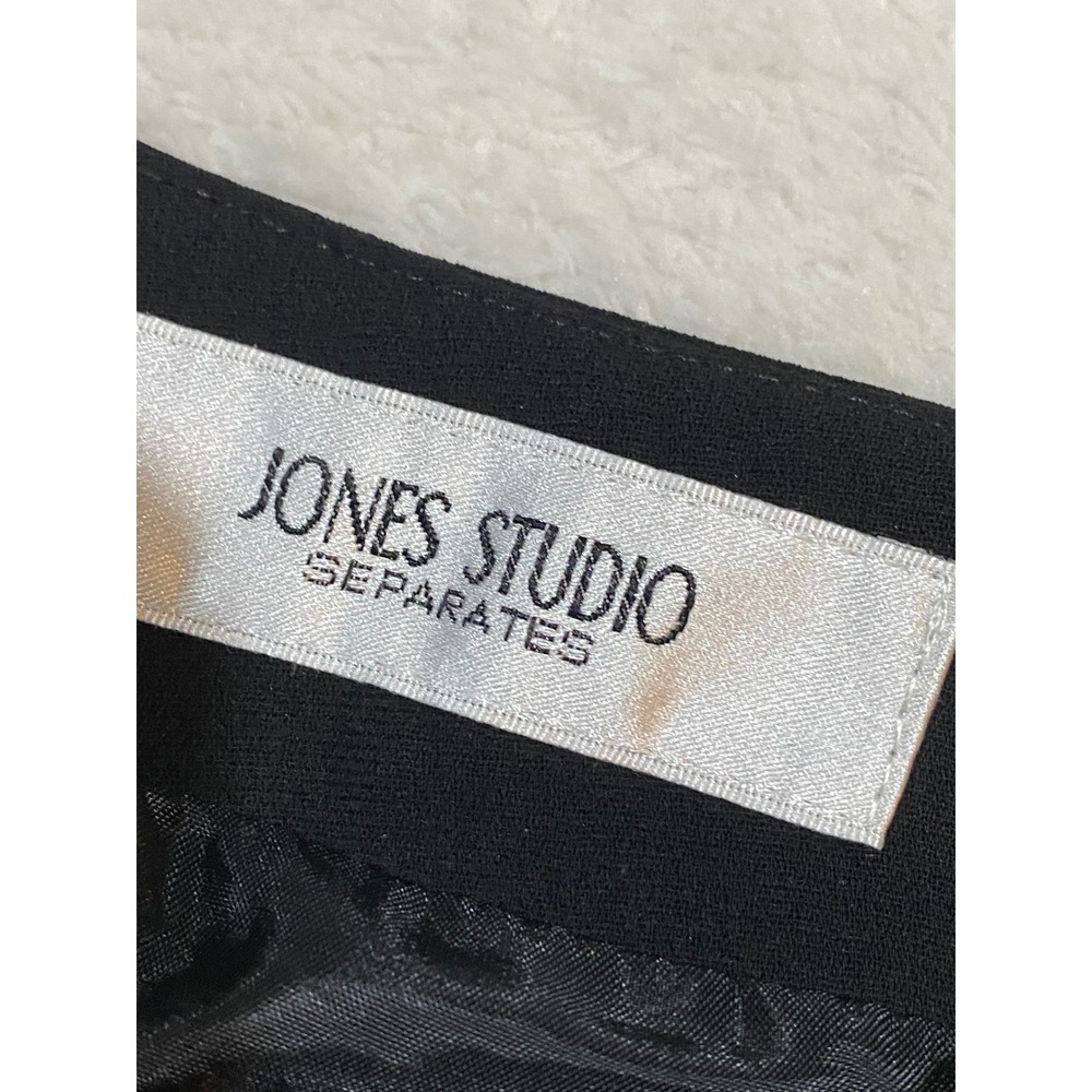 Jones Studio Separates Black Tiered Pencil Skirt Womens Size 8 Professional Knee - Picture 7 of 11